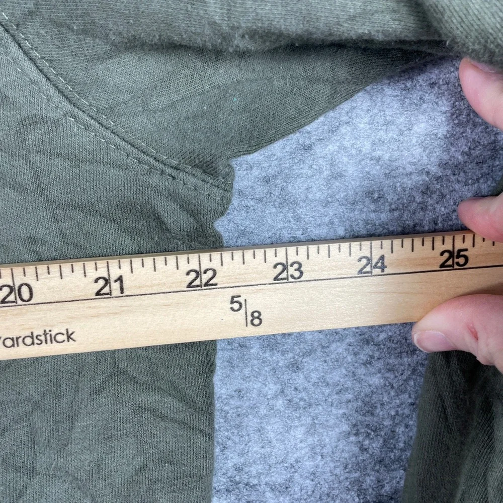 The North Face Hoodie Mens M Green Bear Yosemite Pullover Fleece Sweatshirt